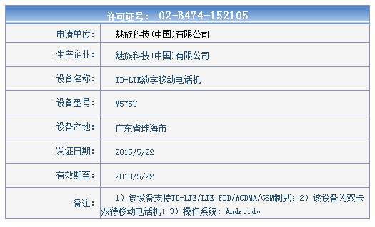 這就是MX5？魅族神秘新機現身工信部