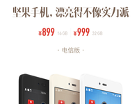 堅果手機電信版上市 眾籌成功后60天內(nèi)發(fā)貨
